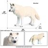 Cross-border Wild Animal Model: Prairie, Brown, Snow, Predator Wolves & Cub Educational Display Toy