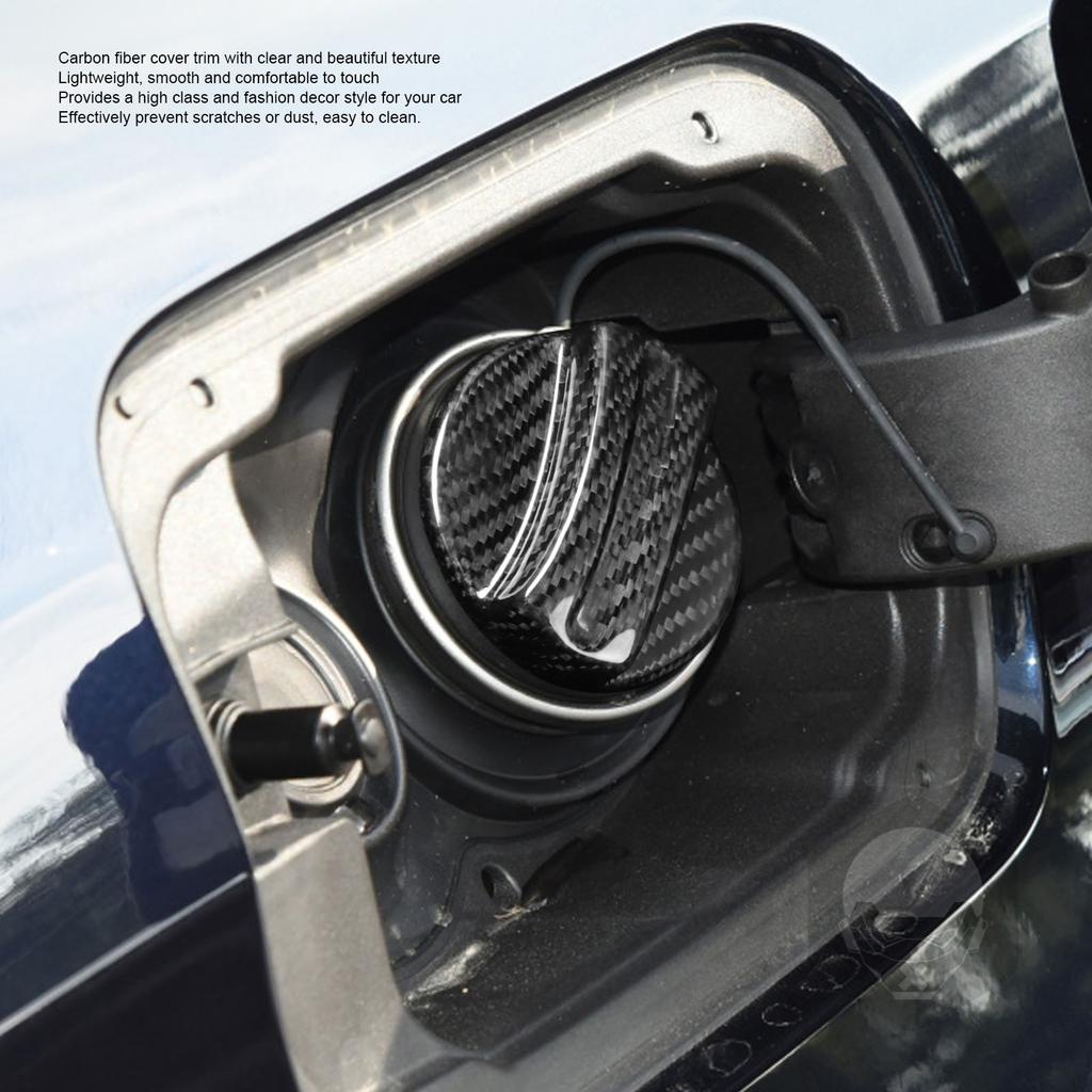 Carbon Fiber Gas Tank Fuel Filler Cap Cover Trim for E39 E46 E63 E64 E65 E66 E70 E71 E82 E83 EB8 E90 E91 E92 E93