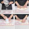 Silicone Baking Mat Pad Baking Sheet Pizza Dough Maker Pastry Kitchen Gadgets Non-Stick Rolling Dough Mat Cooking Tools Bakeware