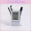Acrylic Multifunction Pen Holder With Digital Calendar And Clock For Office Desk Organizer
