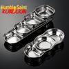 Qianxing Stainless Steel 3-Compartment Dipping Sauce Dishes