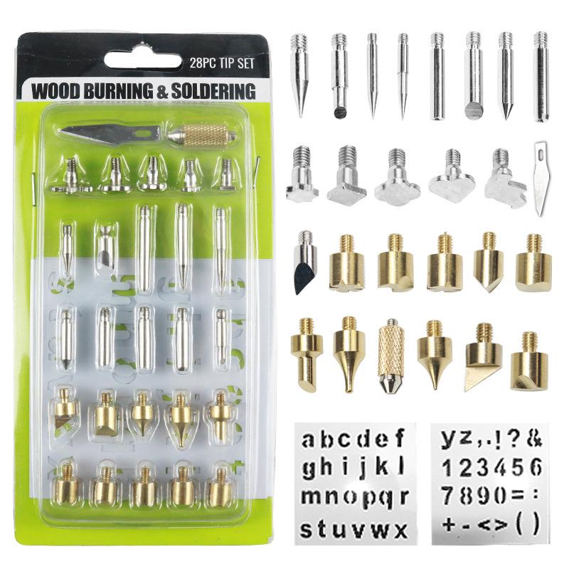 62-Piece 60W Adjustable Temperature Digital Soldering Iron and Pyrography Pen Set
