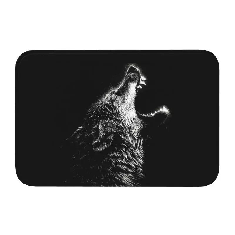 Animal Wolf Front Floor Door Entrance Mat Indoor Kitchen Bathroom Doormat Bedroom Carpet Rug