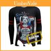 Harley Quinn T Shirt For Men Long Sleeve Polyester Casual Streetwear Teenager Style