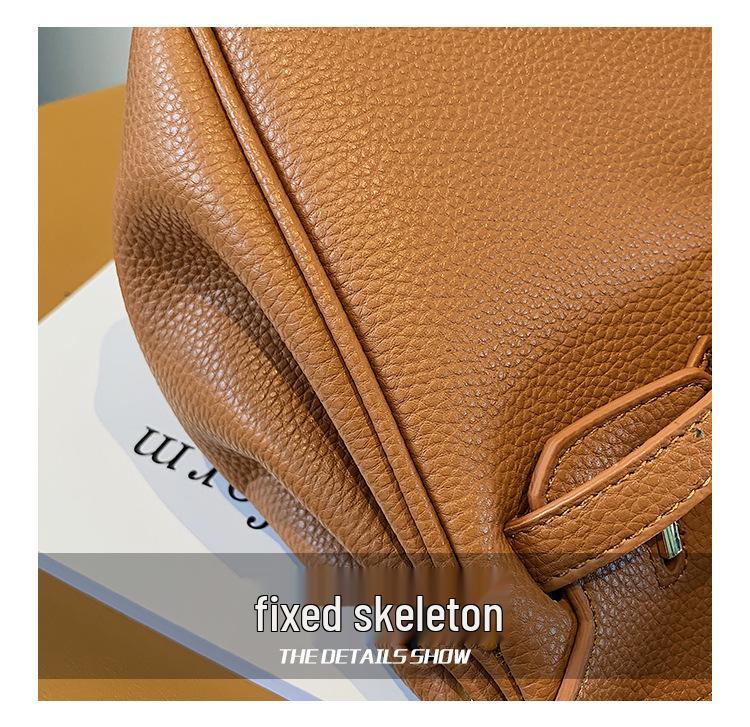 Large Kelly Bag: Retro European-American Light Luxury Women's Crossbody Handbag