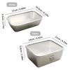 WORTHBUY 304 Stainless Steel Lunch Box For Kids Students School Sealed Food Container Fruit Fresh-Keeping Box Microwave Heatable