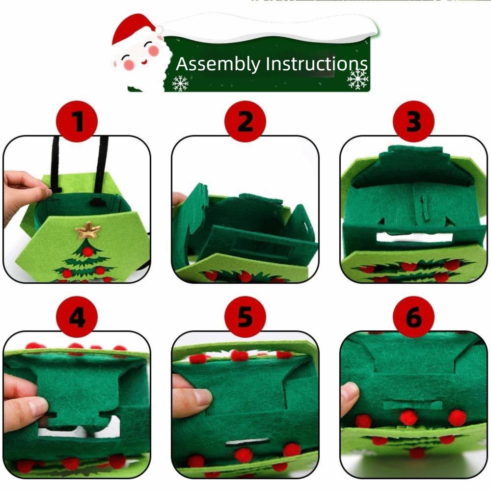 Enfeites Decorativos de Pendurar Saco de Natal Design Criativo Artesanato Requintado Veado de Desenho Animado Saco de Doces Estilo Fofo