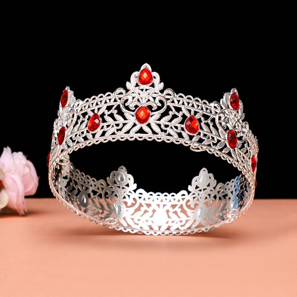 Hair Ornaments King Crown Shiny Princess Tiara Exquisite Baroque Crown  Dress Accessories