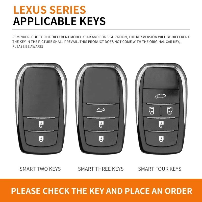 Car Key Case Full Cover Key Shell For Lexus Alphard Toyota Corolla Land Cruiser 200 Prado Crown Yaris Sienna Cross Hilux Camry