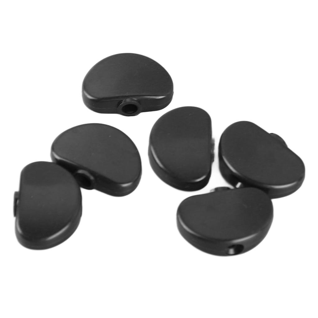 6 ks kytarových knoflíků, půlkulaté plastové ladicí kolíčky s pohodlnou rukojetí