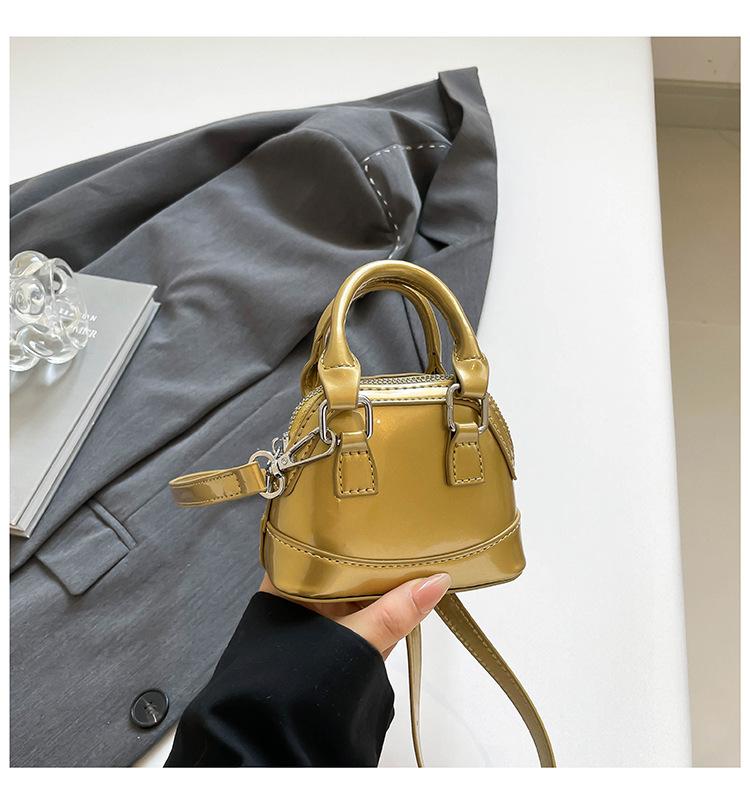 Fashion Mini Shell Bag Trend Temperament Simple 2025 Niche Design Summer Messenger Women's Bag Foreign Style Shoulder Bag