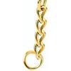 100pcs Gold Keychain Rings Metal Split Key Rings Chains Parts with Open Jump Rings for DIY Crafts Jewelry Making