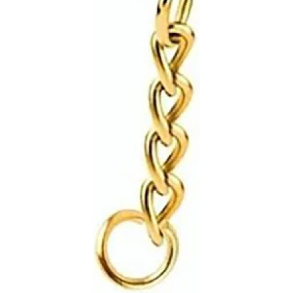 100pcs Gold Keychain Rings Metal Split Key Rings Chains Parts with Open Jump Rings for DIY Crafts Jewelry Making