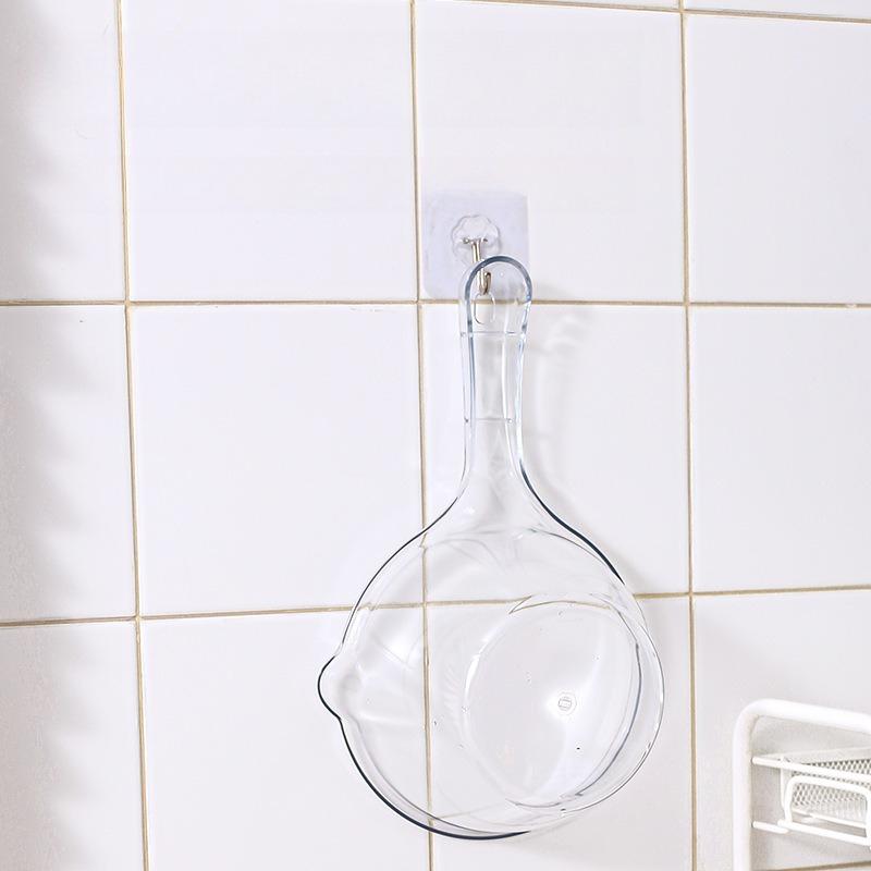 Thickened Plastic Water Spoon, Transparent Water Scoop, Long-handled Water Scoop, Kitchen Water Scoop for Washing Vegetables