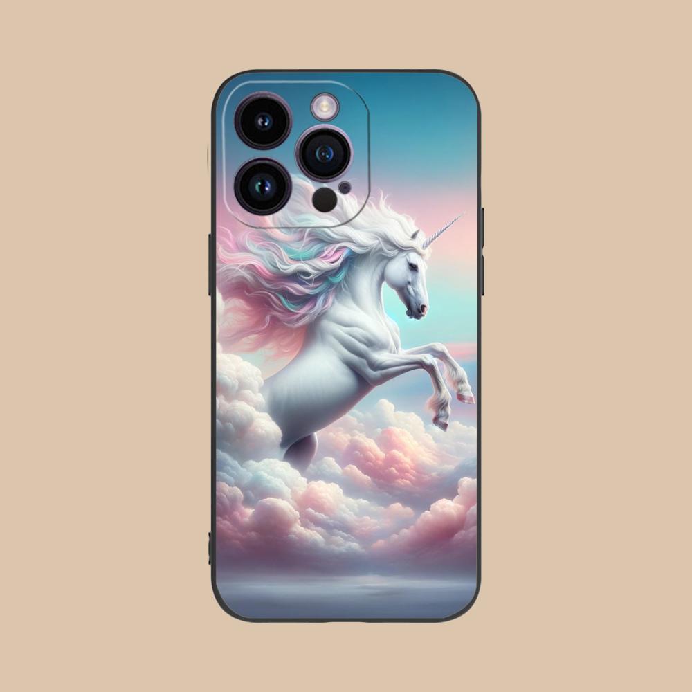Fantasy Unicorn Mobile Phone Case for iPhone 17 16 15 14 13 12 11 X XR XS 8 7 Air Pro Max Plus Mini Colorful Cover Pretty Cover