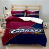Cleveland Football 3pcs Bedding Set,Including 1pc Duvet Cover And 2pcs Pillowcases Perfect Gift for Christmas,Ideal for Bedroom, Dormitory
