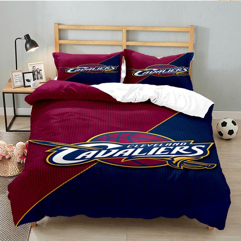 Cleveland Football 3pcs Bedding Set,Including 1pc Duvet Cover And 2pcs Pillowcases Perfect Gift for Christmas,Ideal for Bedroom, Dormitory