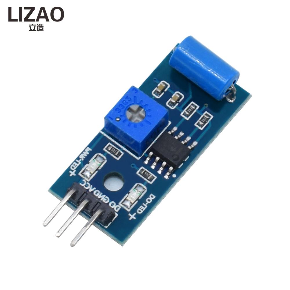 Normally Closed Shock Vibration Sensor Module, Sensitive Trigger Detection Board, for Alarm Security System and Robot Projects