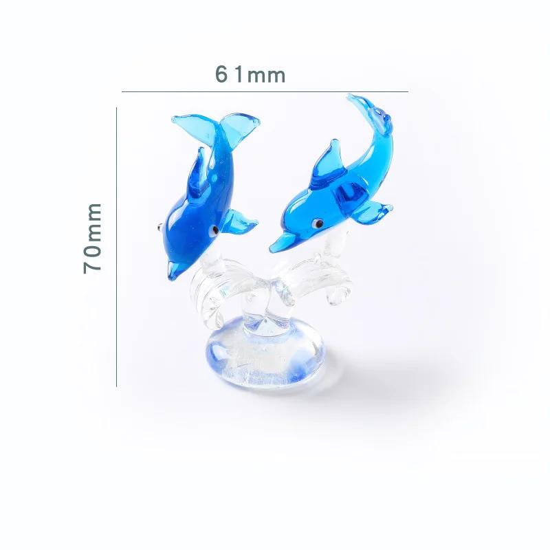 Neue Kreative Dekoration Niedliche Kleine Delfin Serie Schreibtischdekoration Glas Wohnzimmerdekoration Heimdekoration Delfin Glas