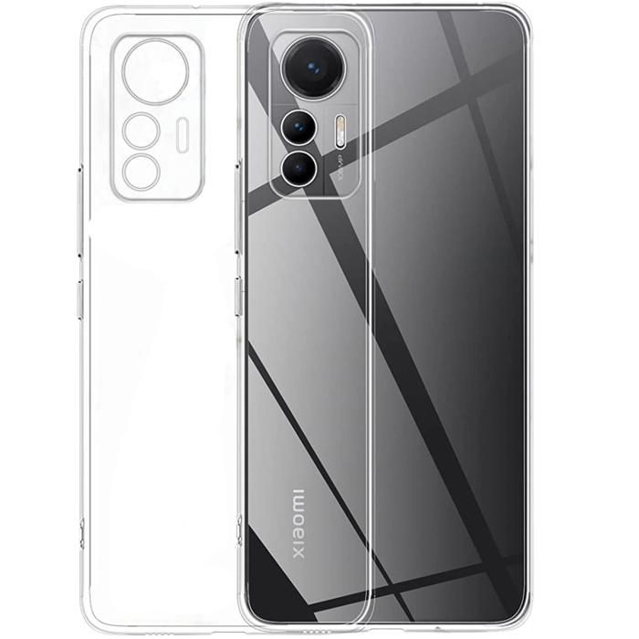 Coque et tour de cou pour Xiaomi 12 LITE - TPU Souple Transparent Cordon Noir réglable Phonillico®