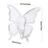 Artistic Butterfly Shape Vases Clear Acrylic Creative Art Desktop Centerpieces Tabletop Decoration for Home