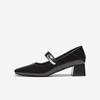 BASTO Women's Retro Square Heel Mary Jane Shoes B1135AQ5