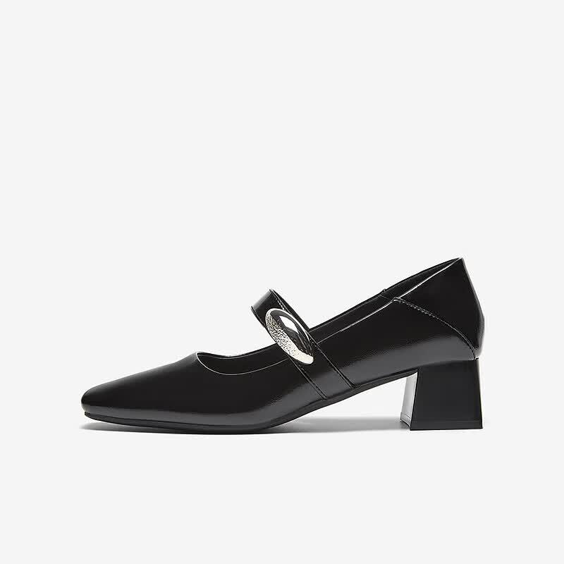 BASTO Women's Retro Square Heel Mary Jane Shoes B1135AQ5