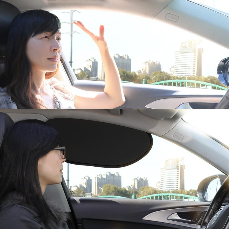 2Pcs Universal Static Adsorption Car Sunshades Thermal Reflective Trace Free Install Clear Driving View Side Window Sun Visors