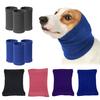 Dog Calming Hoodie Pet Ears Protector Pet Anxiety Relief Ear Wrap Stretchy Knitted Neck Wrap Cancels Noise for Grooming Bathing Force Drying