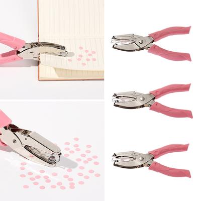 Metal Binding Stationery Scrapbook Paper Cutter Hand Tool Hole Punch Single Hole