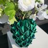 3D-gedruckte, wellenförmige Vase im modernen Boho-Stil, Tischdekoration, Vase für Trockenblumen, künstliche Blumen, Heim-, Zimmer- und Hochzeitsdekoration