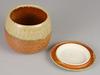 Sento Senga Pottery Iga ware rice container, glass glaze, 11-05