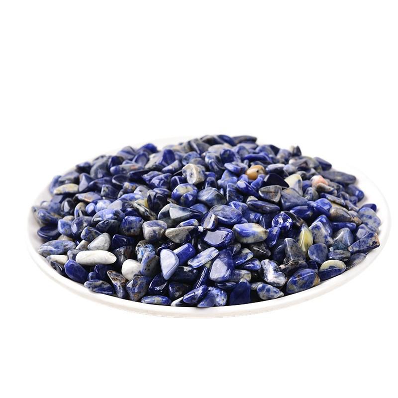 Blue Veined Stone Crushed Gems - Natural Crystal Ore for Decoration & Landscaping