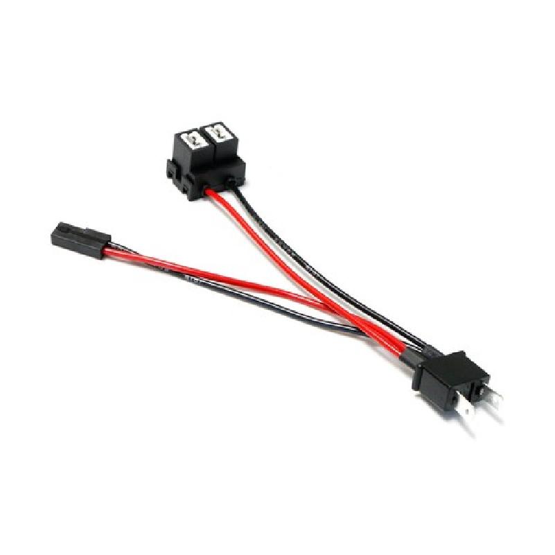 H7 To Bi-Xenon Solenoid Magnetic Adapter Splitter Wires For Projector Retrofit