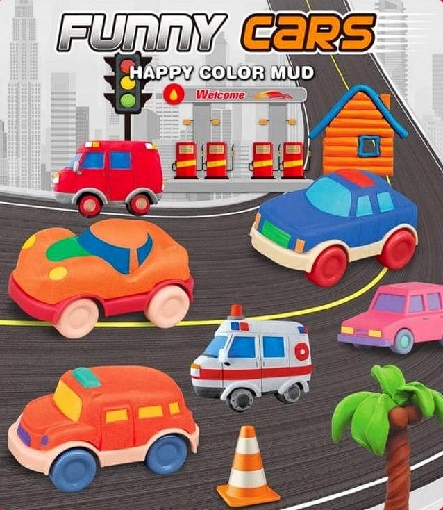 Plasticine Magic Dough Cars Set Creative Fun