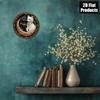 Circular Black & White Cat Wall Art Plaque – Decor for Bars, Kitchens, Cafés, Bedrooms, Living Rooms & Offices