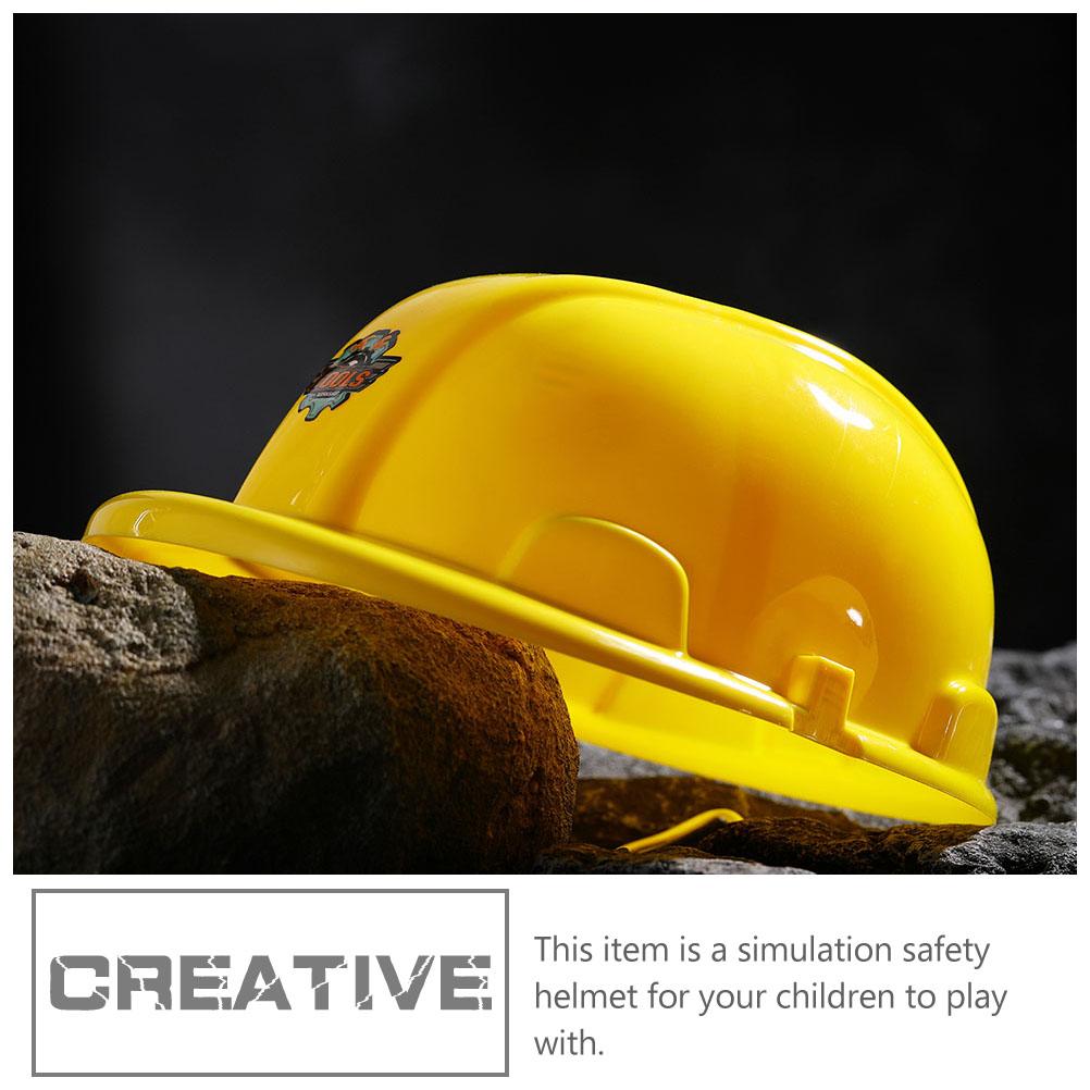 12Pcs Safety Toys Engineering Hats For Bright Plastic Playthings Construction Party Supplies Festive Event