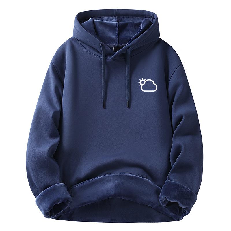 Men's Hoodie Loose Round Neck Sweatshirt Casual Hundred Sweatshirt Trendy Jacket