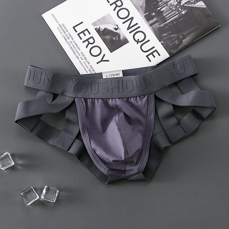 Men's Cotton Briefs Underwear Sexy Jockstraps Thong