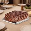 Rust-Resistant Barbecue Roasting Rack Foldable Grill Rack Household Stainless Steel Rib Rack  Steak