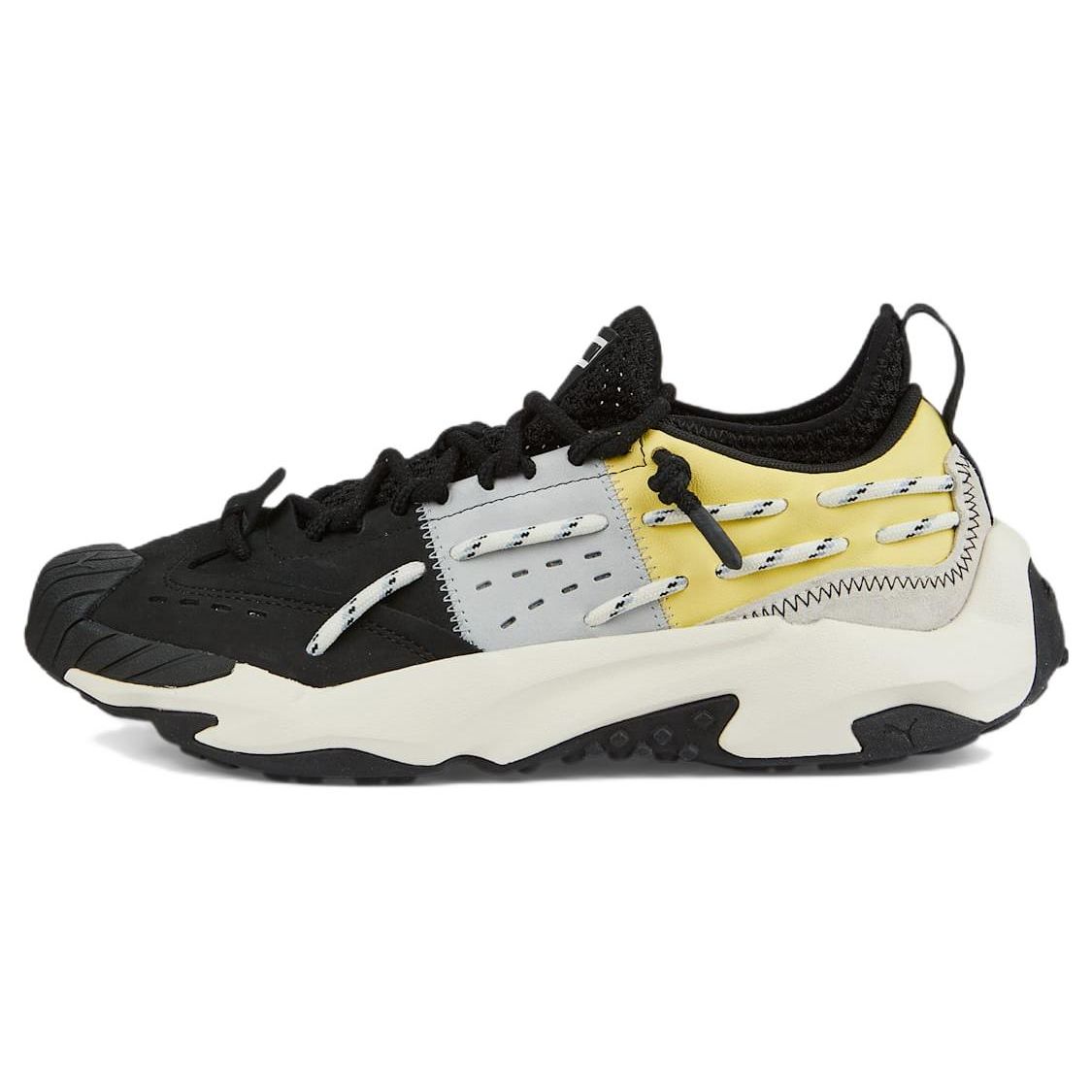 Puma Shuffle Unisex White Black 387325-02 EU 35.5
