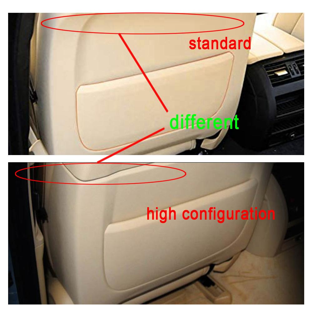 Car Seat Back Board for BMW F10 F07 F02 5 Series Rear Backrest Panel Part Leather Cover Leather Cover Storage Pocket