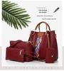 2024 Women's Fashion Four-Piece Bag Set: Handbag, Shoulder Bag, Crossbody, and Bucket Bag