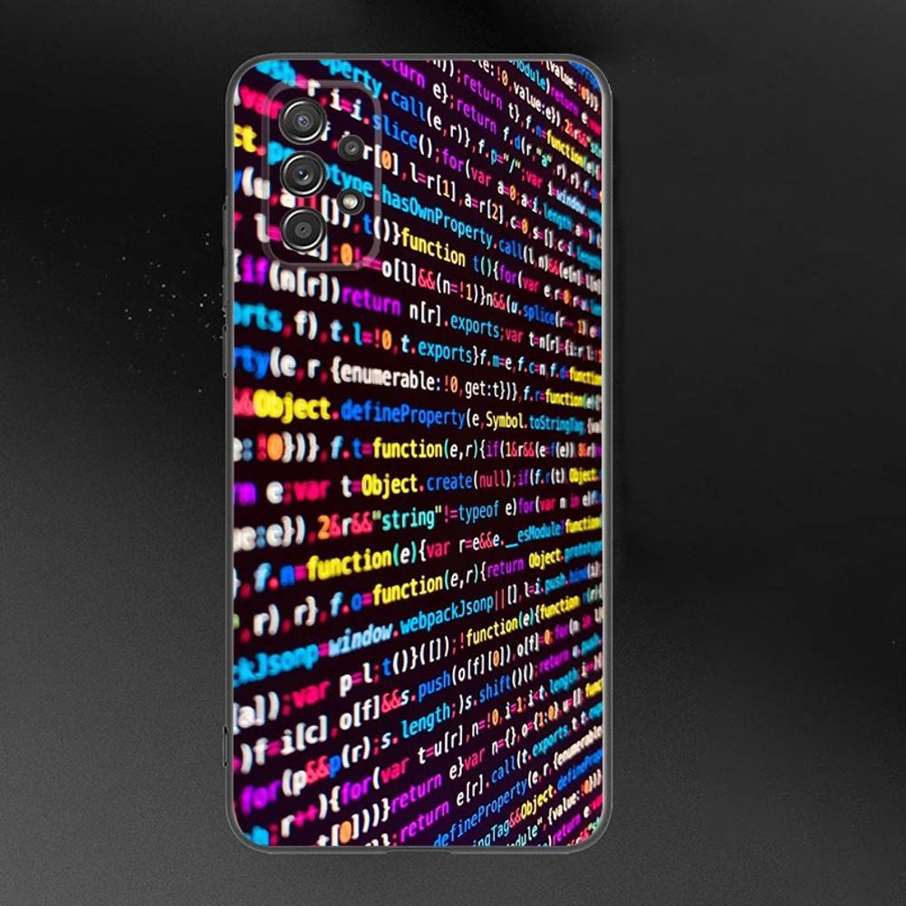 Java Phone Case For Samsung Galaxy A 91,80,73,72,71,53,52,51,22,5G Shockproof Soft Black Cover