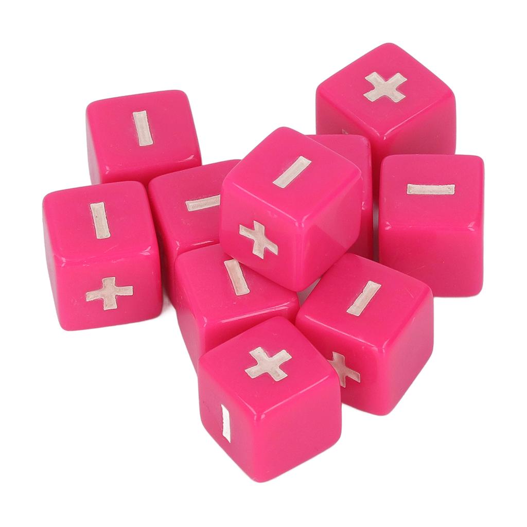 20pcs Plus Minus Sign Dice Set 16mm Math   Calculation Dices for Infant Teaching