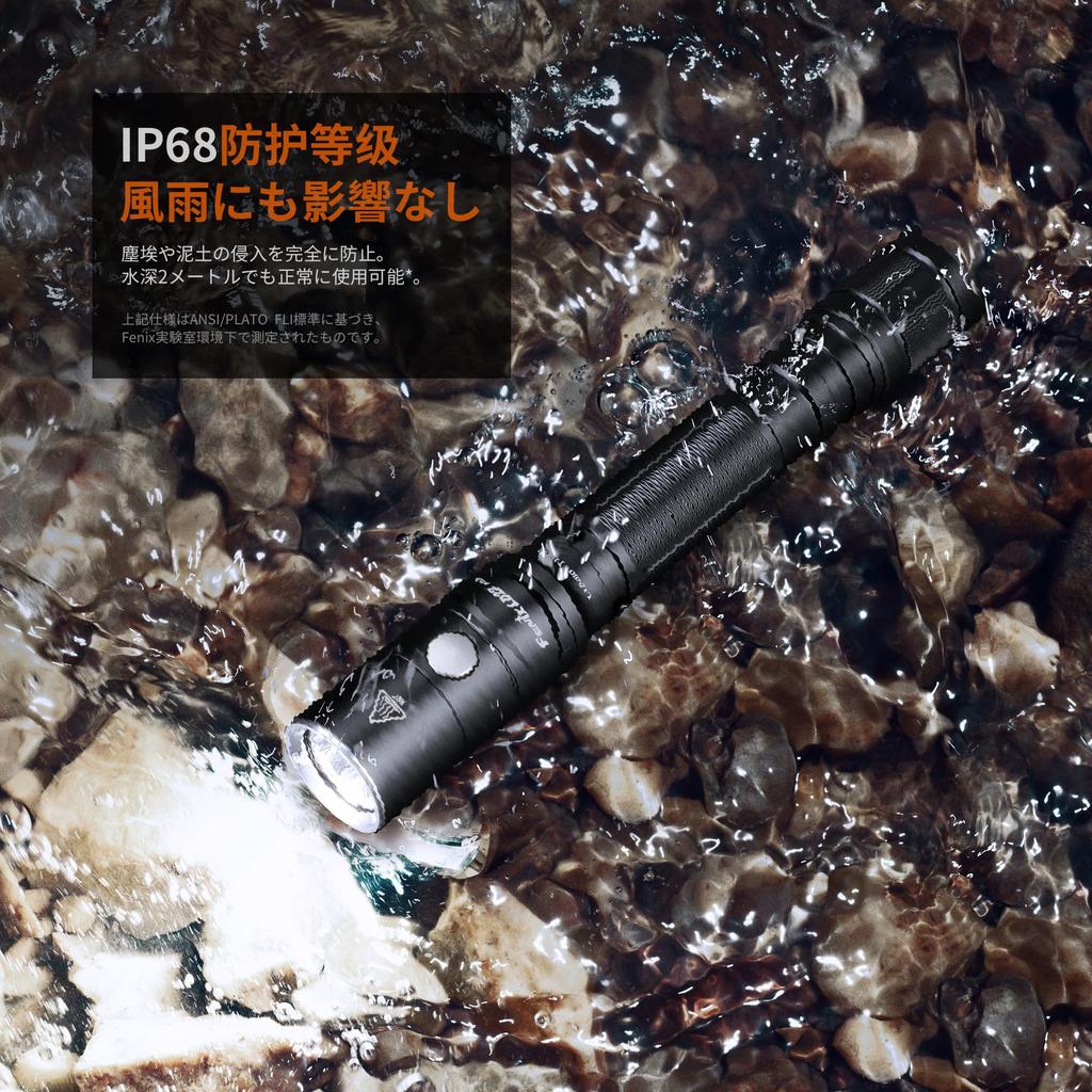 Fenix LD22 Rechargeable LED 800 319 Hours of Battery 214M Beam Disaster High Ultra Super Perfect for Outdoor and Walking V2.0 (1600U) Flashlight,