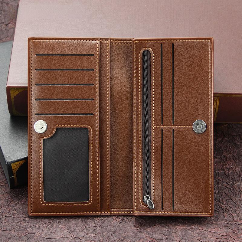 Men Long Wallet Pu Leather Credit Card Holder Purses Carteira Masculina Carteras Billetera Hombre Luxury Wallets For Men Wallet