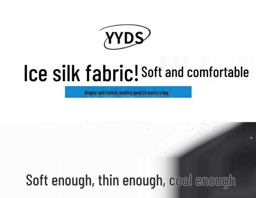 Ladies' Ice Silk Quick-Dry Wide-Leg Pants - Summer 2026 Casual White Straight-Leg Sports Trousers