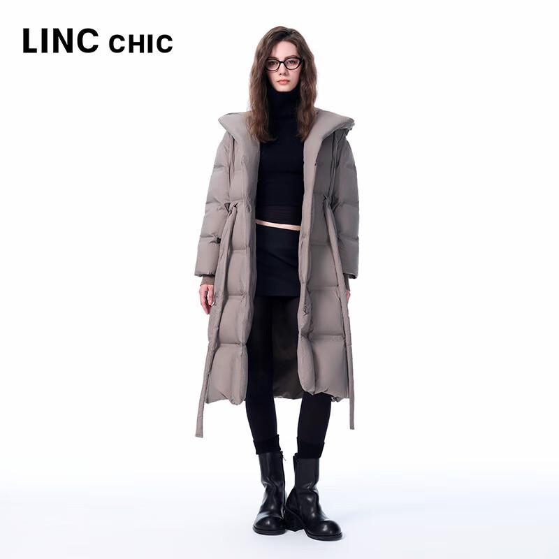 Jinyujie Women's 2025 Winter Hooded Long 90% Duck Down Jacket