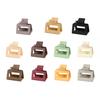 Women Hair Claw Hollow Out Solid Color with Teeth Anti-slip Strong Claw Hair-fixed Anti-break Frosted Oblong Shape Lady Hair Grip Hair Accessories
